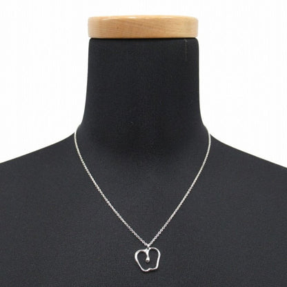 Tiffany & Co Polished Apple Motif Necklace Pendant Silver