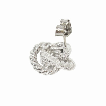 Tiffany & Co Polished Twisted Rope Knot Earrings for Vintage Silver
