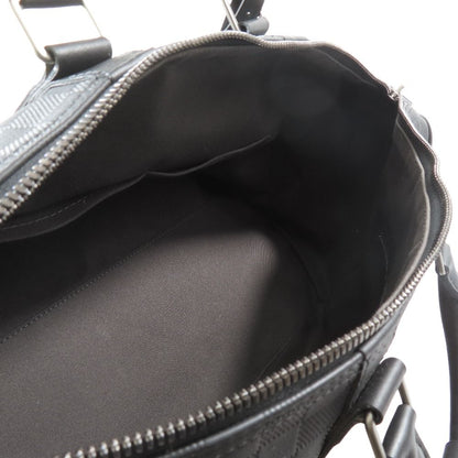 Louis Vuitton 2-Way Boston Handbag Shoulder Damier Infini Keepall Leather Black
