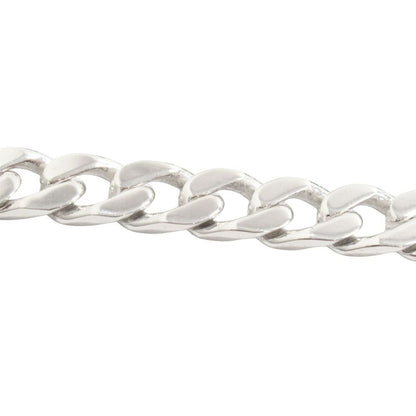 Gucci Polished Diagonal Interlocking Bracelet 18 Silver
