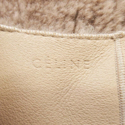 Celine Phoebe Philo Era Shearling Lambskin Reversible Coat Leather 36 Beige