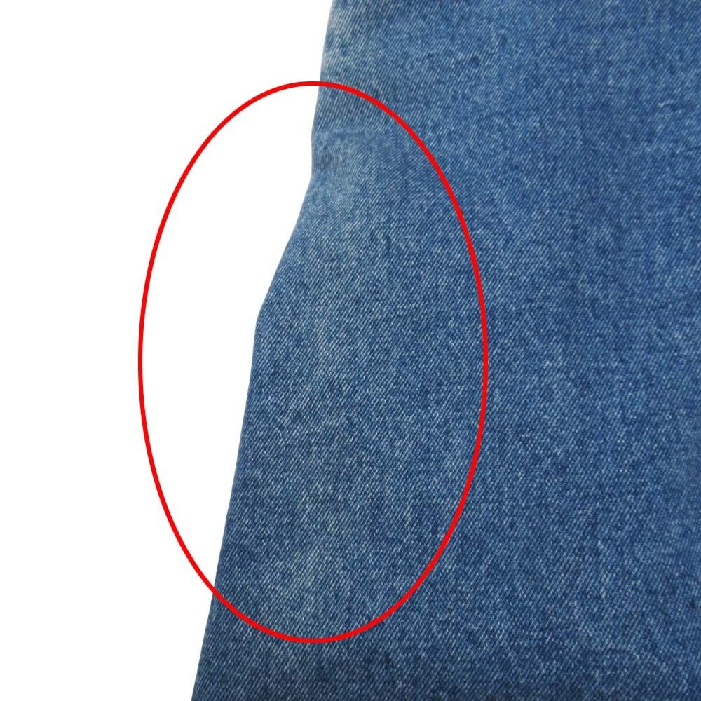 Balenciaga Wash Denim Mermaid Skirt Mid Length Below Knee Semi Tight 36 Indigo