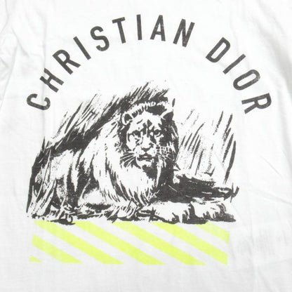 Dior D-jungle Pop Logo Lion T-Shirt Vintage Print XS White