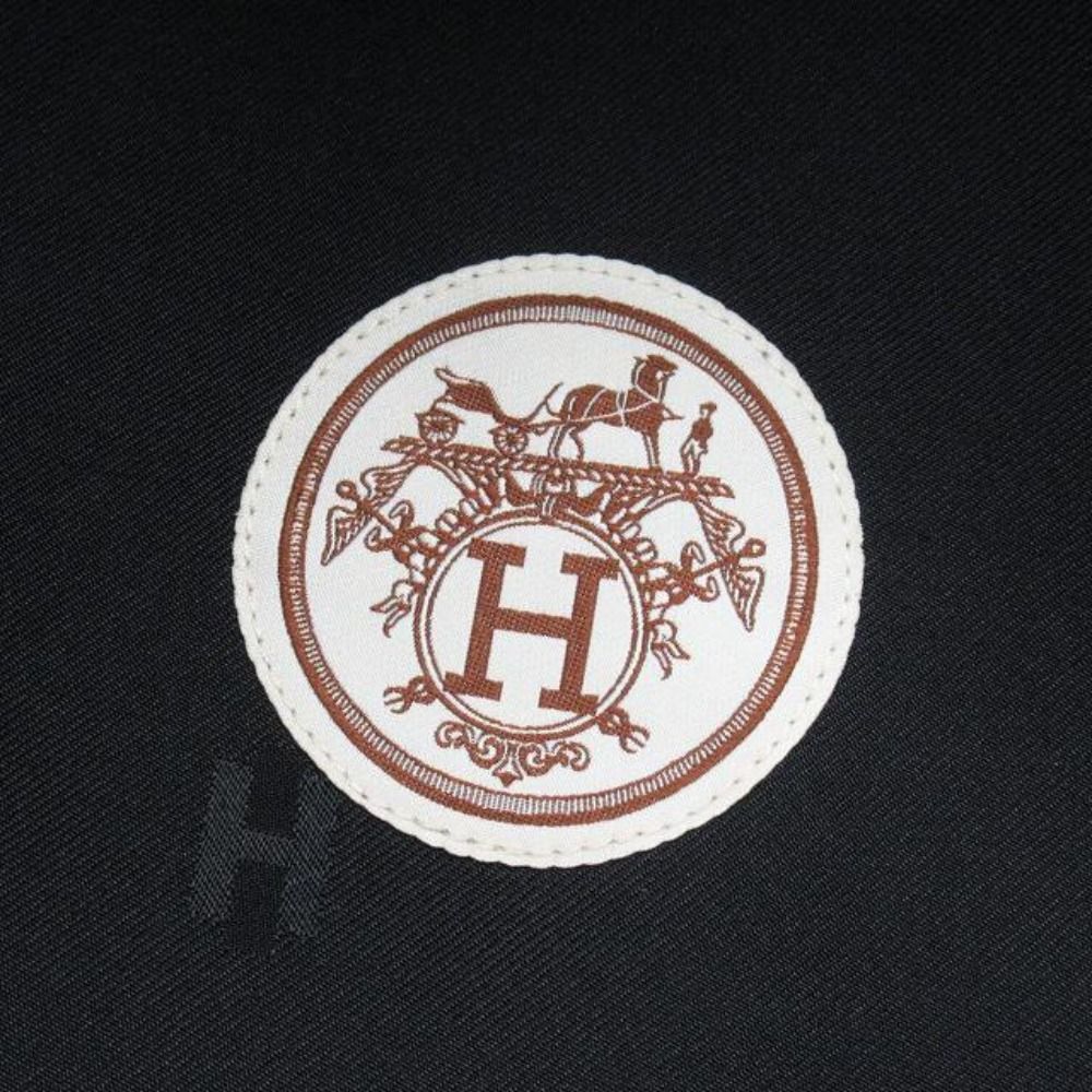 Hermes Saint Honore Cashmere Beret Hat Cap Chaine D'ancre Logo Embroidery 58