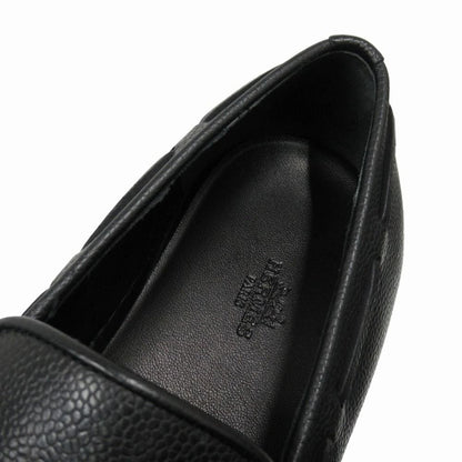 Hermes Ecute Tassel Loafers Slip on Sneakers Shoes Leather 41.5 Black