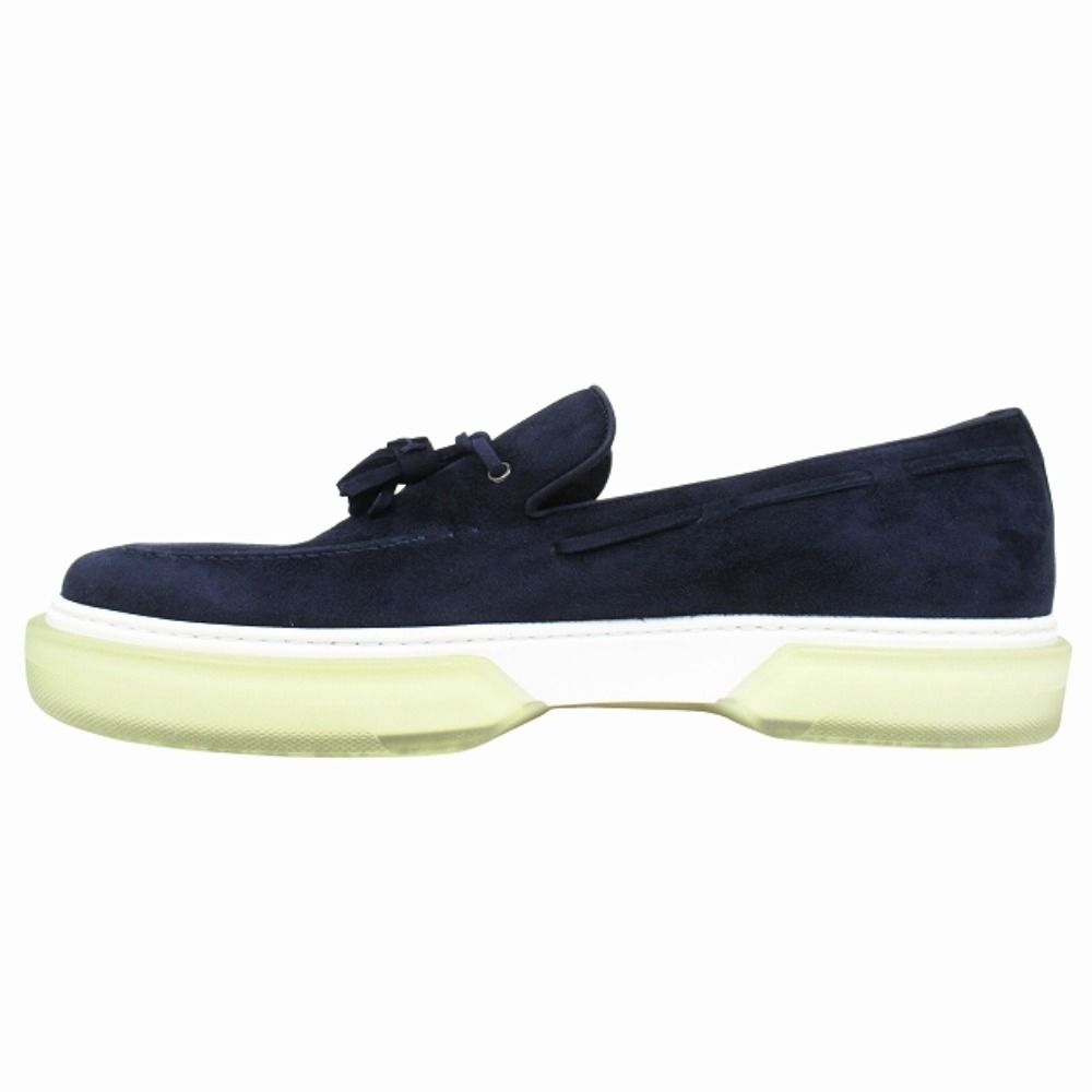 Hermes Ecute Tassel Loafers Slip on Sneakers Shoes Suede Leather