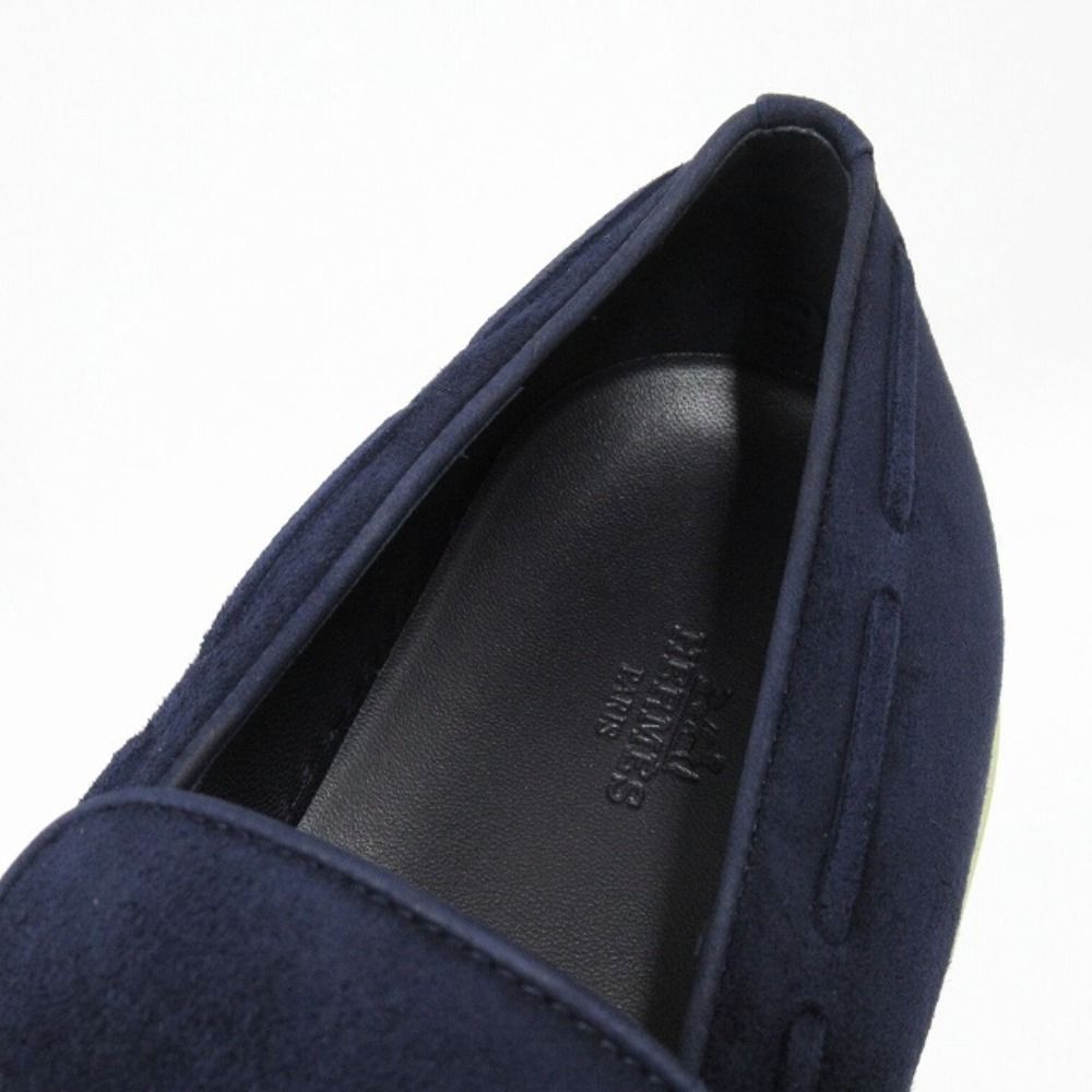 Hermes Ecute Tassel Loafers Slip on Sneakers Shoes Suede Leather