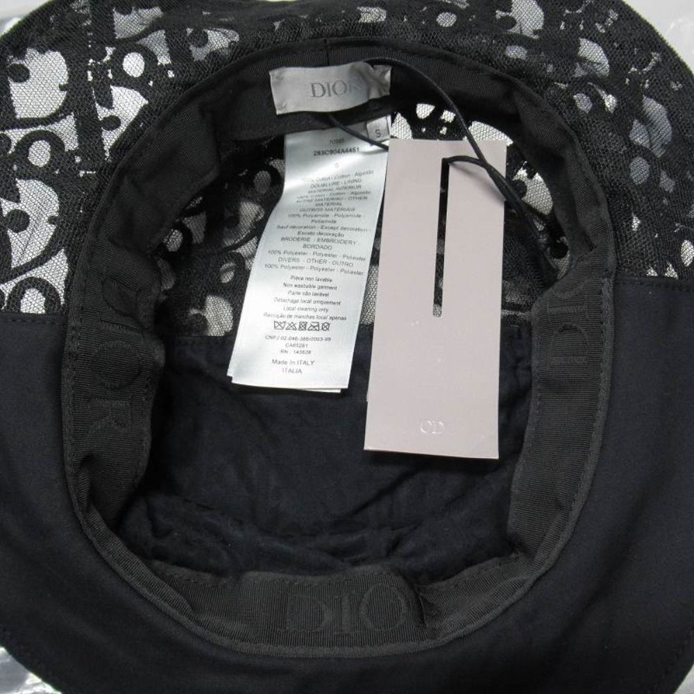Dior Oblique Split Fisherman Bucket Hat S Black