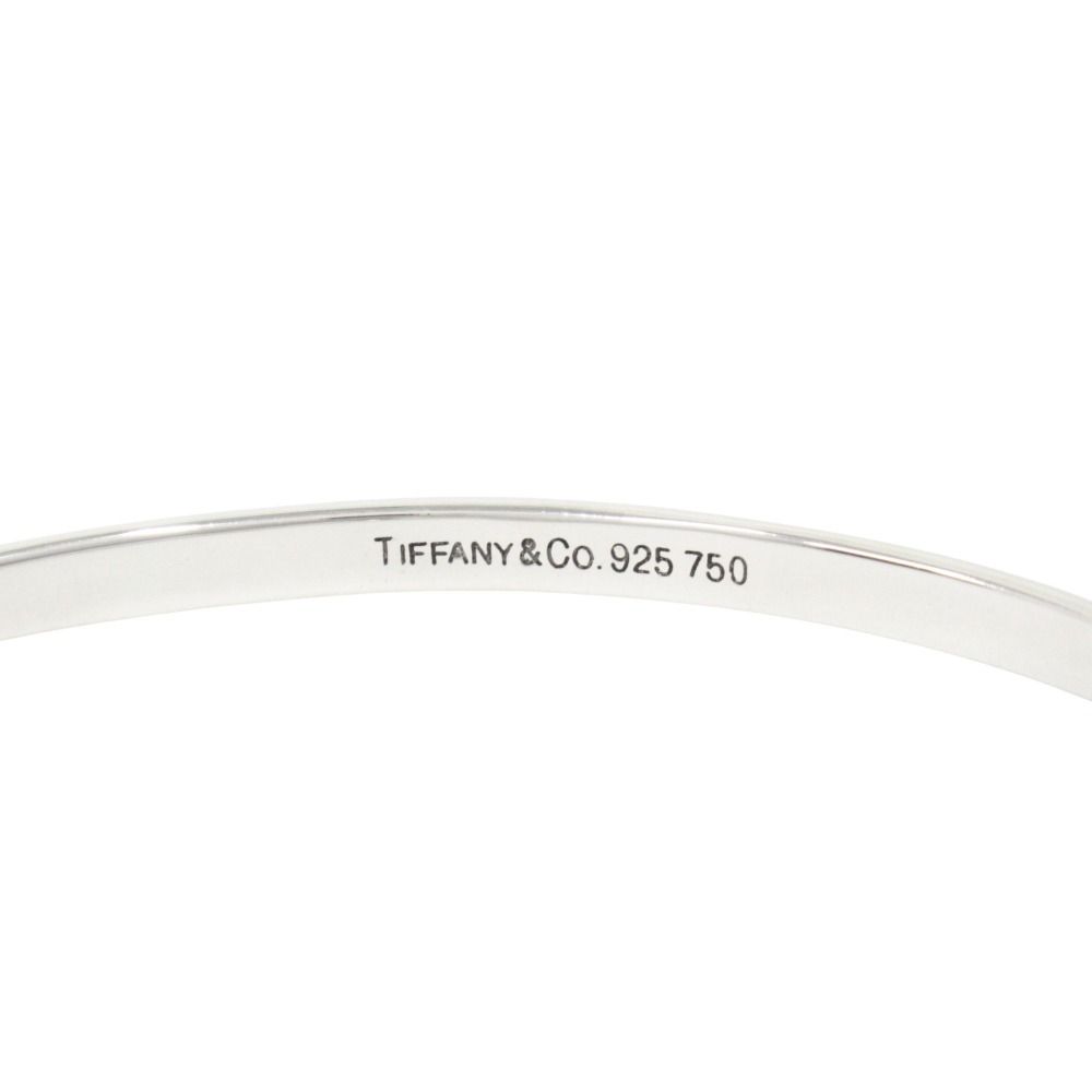 Tiffany & Co Polished 18k Combination Hook Eye Bangle Bracelet