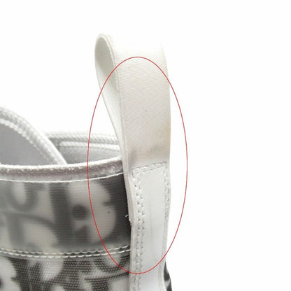 Dior Oak High Top Sneakers Shoes Cut Trotter Logo Technical Fabric 45 White