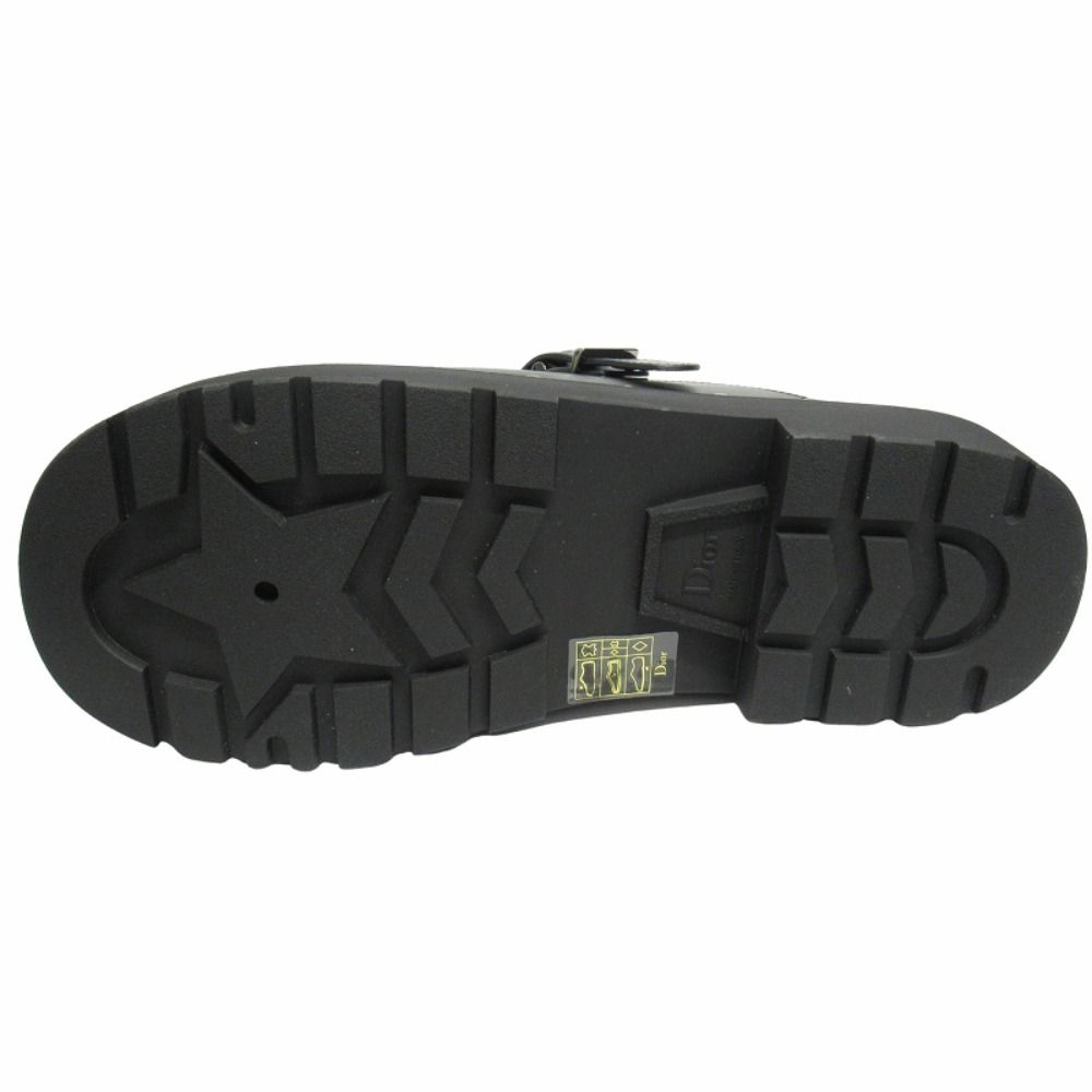Dior Quake Leather Clog Sandals Sabot Platform 39 Black