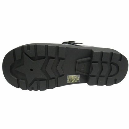 Dior Quake Leather Clog Sandals Sabot Platform 39 Black