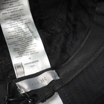 Dior Oak Split Cap Bucket Hat Hybrid Hat Trotter Contrast M Black