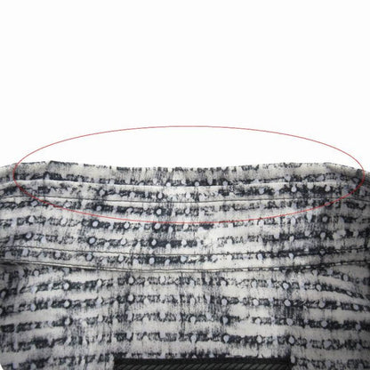 Prada All Over Pattern Dot Shirt Top Blouse Long Sleeve 40 15 3 4 White Black