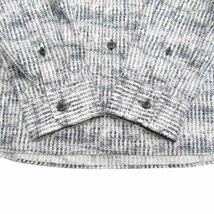 Prada All Over Pattern Dot Shirt Top Blouse Long Sleeve 40 15 3 4 White Black