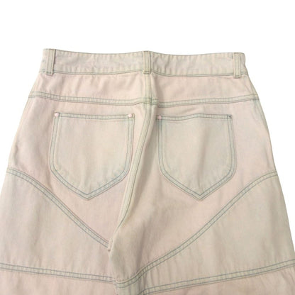 Louis Vuitton Wide Denim Pants Jeans Bree Chi Processing Flap Pocket Light Pink