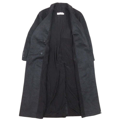 Dior Cashmere Melton Star Coat Double Peaked Lapel 36 Dark Gray