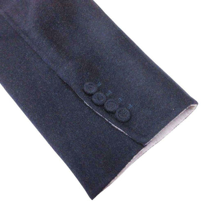 Dior Homme Wool Double Face Star Coat Jacket 44 Navy