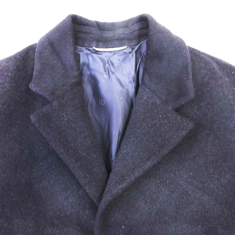 Dior Homme Wool Double Face Star Coat Jacket 44 Navy