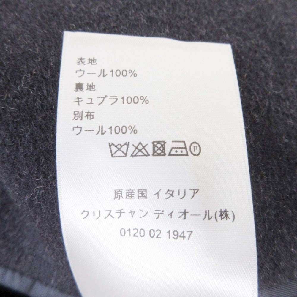 Dior Homme Wool Double Face Star Coat Jacket 44 Navy