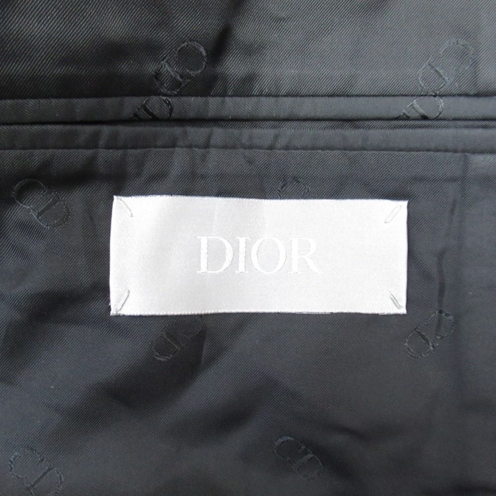 Dior Homme Kenny Shaft All Over Pattern Jacquard Zip Jacket 50 Blue