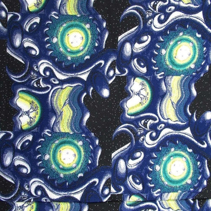 Dior Homme Kenny Shaft All Over Pattern Jacquard Zip Jacket 50 Blue