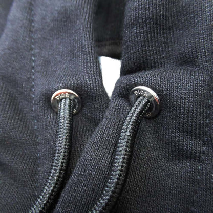 Dior Homme Cdlogo Embroidery Hoodie Sweatshirt Fleece Lining Pullover S Black