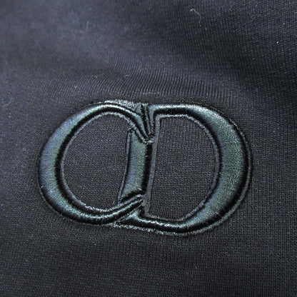 Dior Homme Cdlogo Embroidery Hoodie Sweatshirt Fleece Lining Pullover S Black