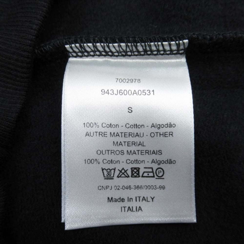 Dior Homme Cdlogo Embroidery Hoodie Sweatshirt Fleece Lining Pullover S Black