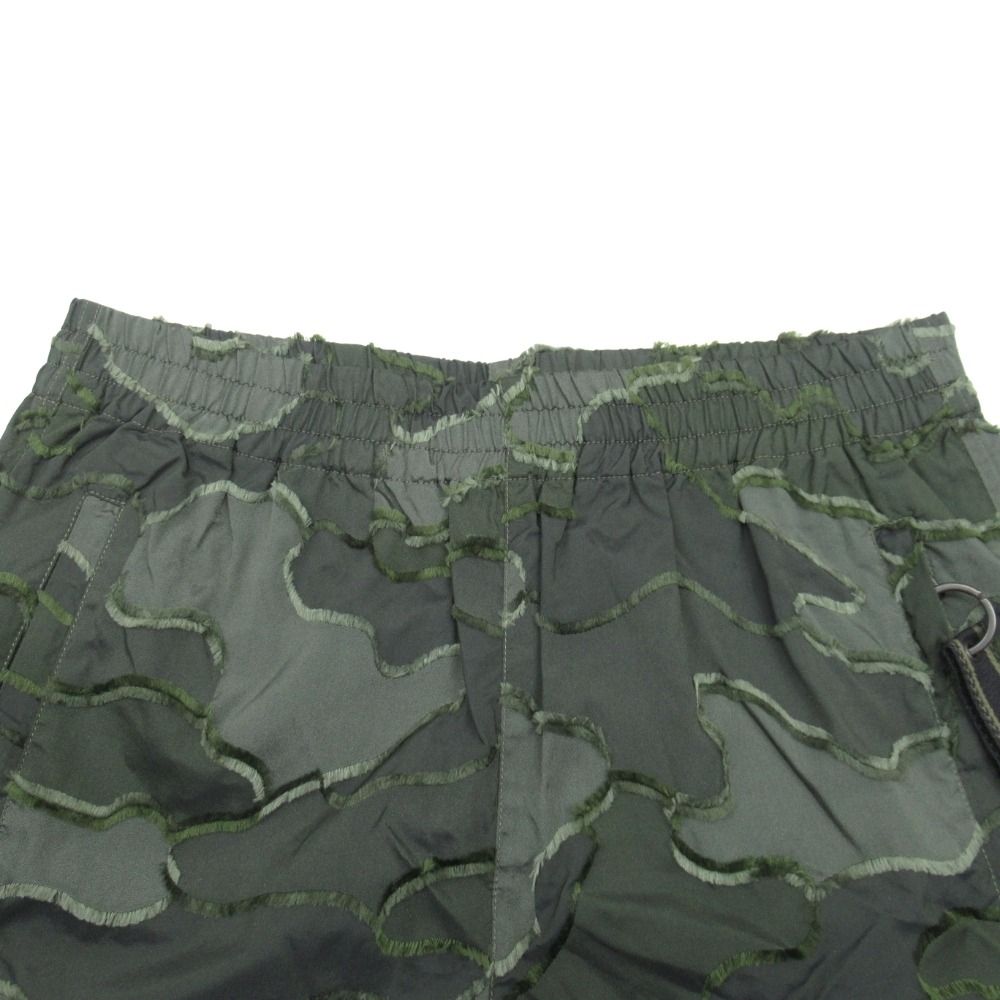 Dior Camouflage Shorts All Over Pattern Logo Charm 36 Khaki