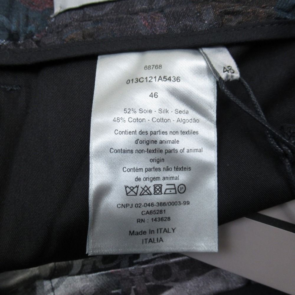 Dior Homme Peter Doig Oblique All Over Pattern Shorts Bermuda Pants 46 Navy