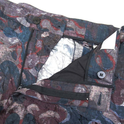 Dior Homme Peter Doig Oblique All Over Pattern Shorts Bermuda Pants 46 Navy
