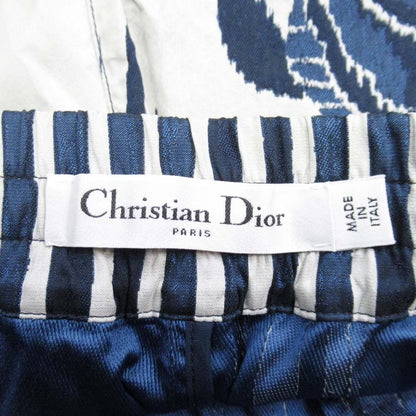 Dior Palm Tree Side Logo Jacquard Shorts 40 Navy