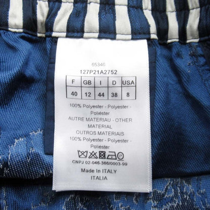 Dior Palm Tree Side Logo Jacquard Shorts 40 Navy