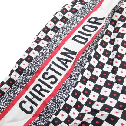 Dior Heart Shorts Silk Twill 34 Red White Black
