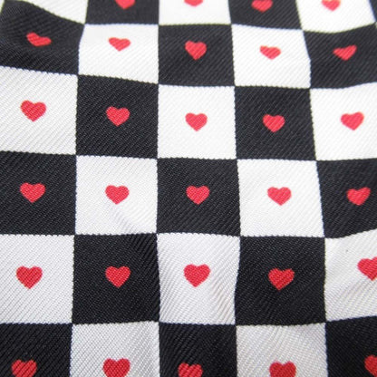Dior Heart Shorts Silk Twill 34 Red White Black