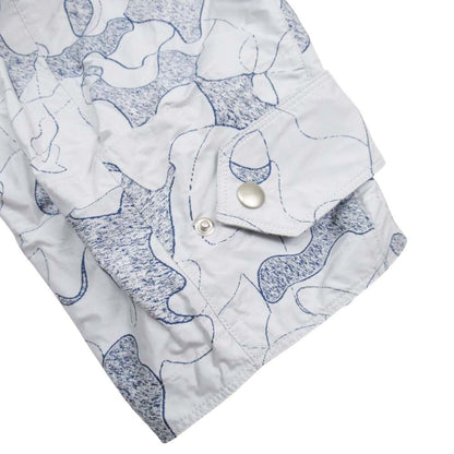 Dior Around the World Anorak Hoodie XS Light Gray Navy