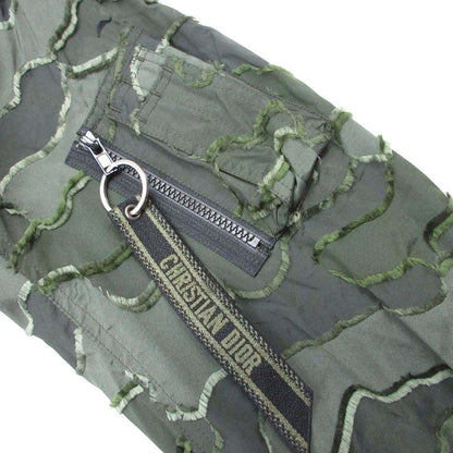 Dior Camouflage Jacquard Bomber Jacket 36 Khaki