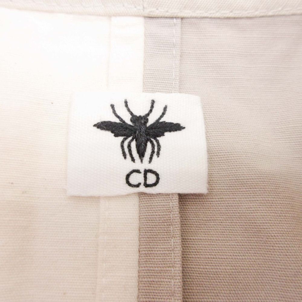 Dior Patchwork Waist Mark Jacket Bee Embroidery 36 Beige