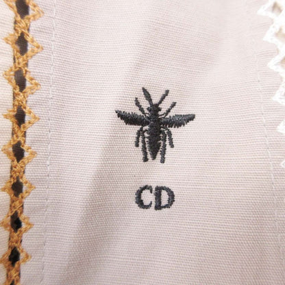 Dior Patchwork Waist Mark Jacket Bee Embroidery 36 Beige