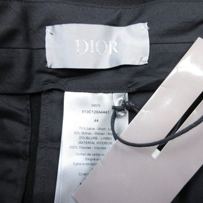 Dior Homme Wool Mohair Trousers Pants Pleated No Tuck 44 Black