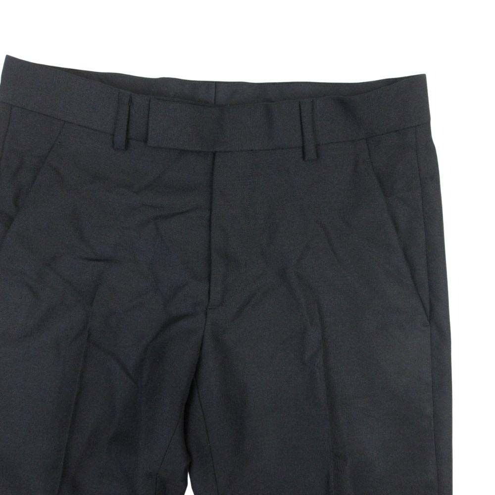 Dior Homme Wool Mohair Trousers Pants Pleated No Tuck 44 Black