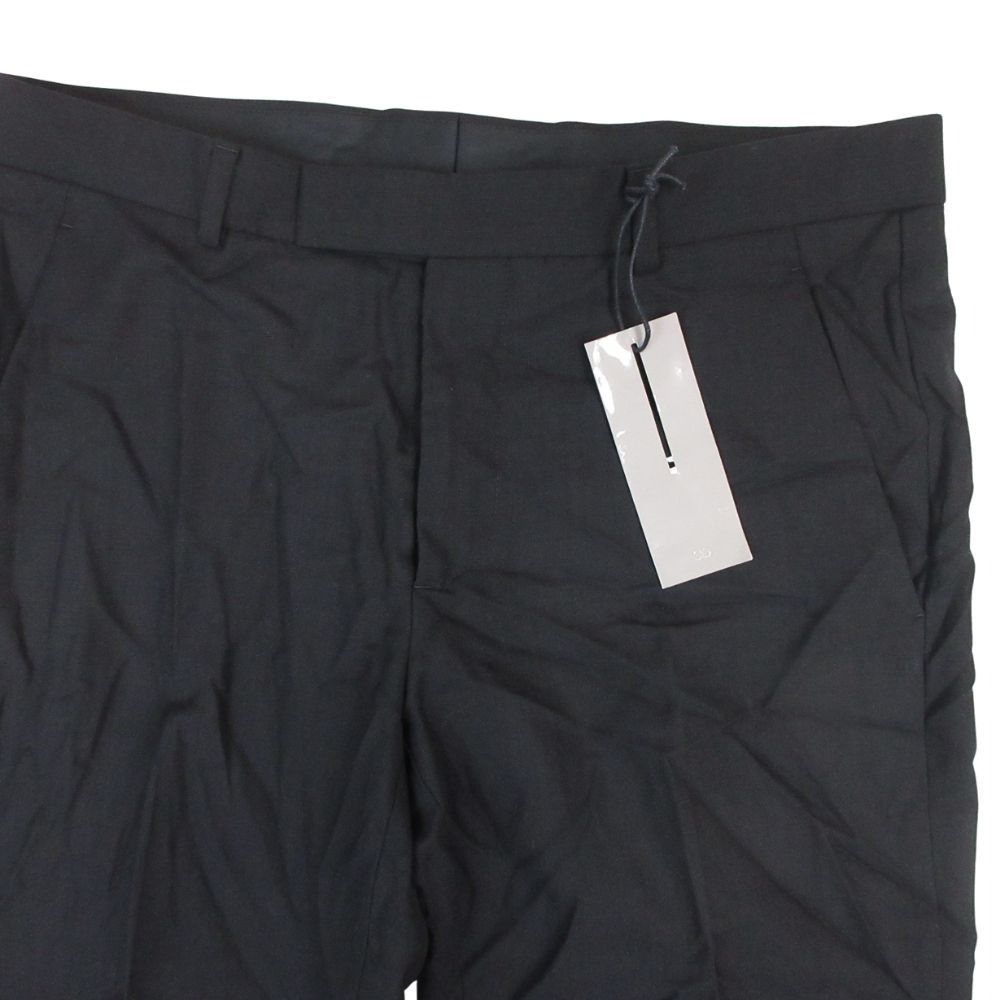 Dior Homme Wool Trousers Pants Pleated No Tuck 48 Black