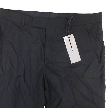 Dior Homme Wool Trousers Pants Pleated No Tuck 48 Black