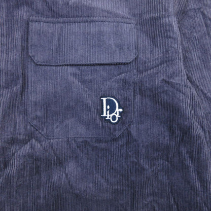 Dior Homme Corduroy Work Jacket Logo Patch 48 Dark Purple