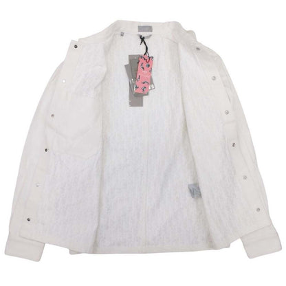 Dior Homme Kennishaw Patch Denim Jacket Oblique Black Lining 44 White