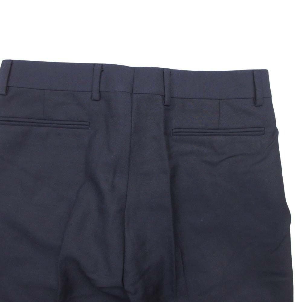 Dior Homme Wool Mohair Trousers Pants Pleated No Tuck 46 Navy