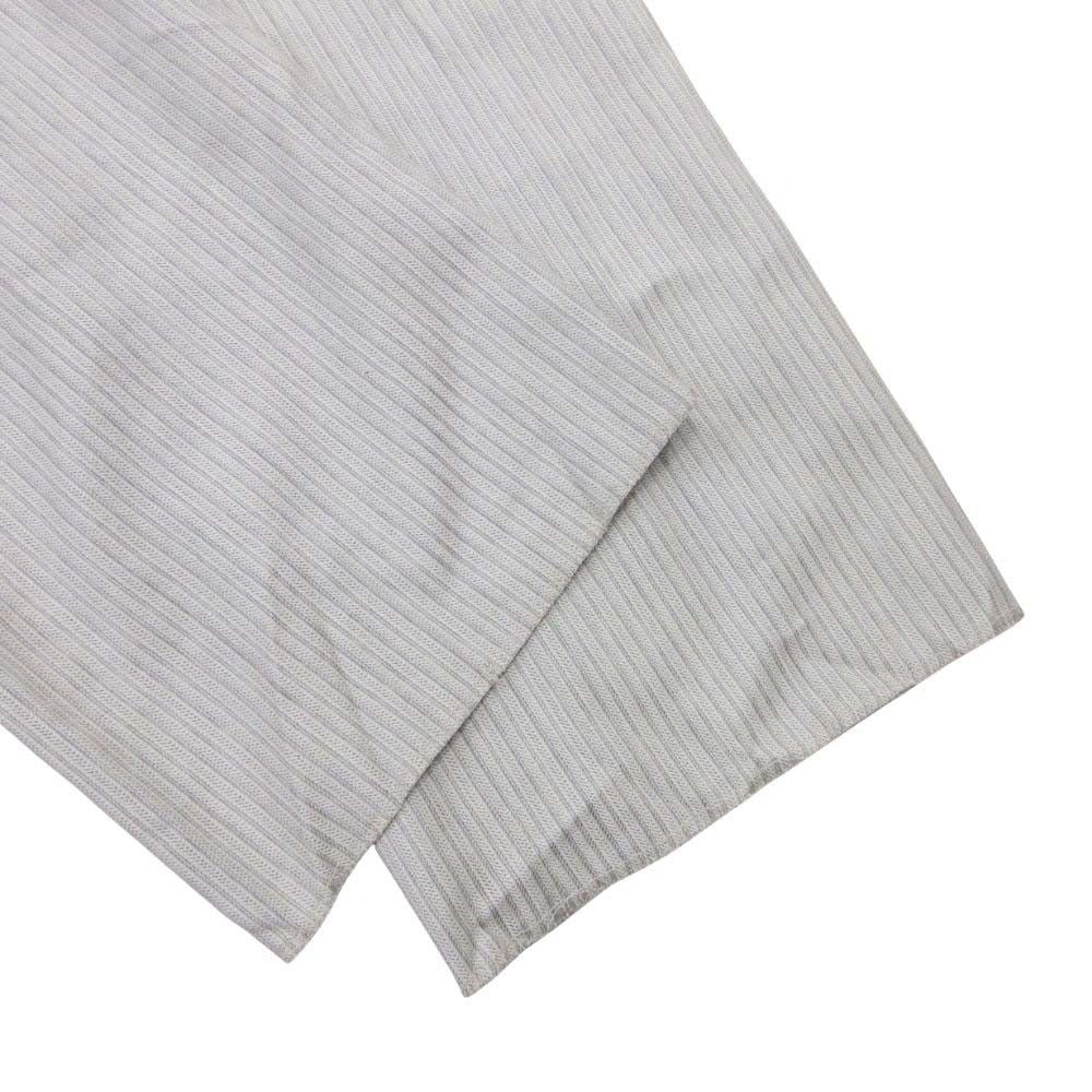 Dior Homme Wool Striped Trousers Pants Pleated 46 Light Gray