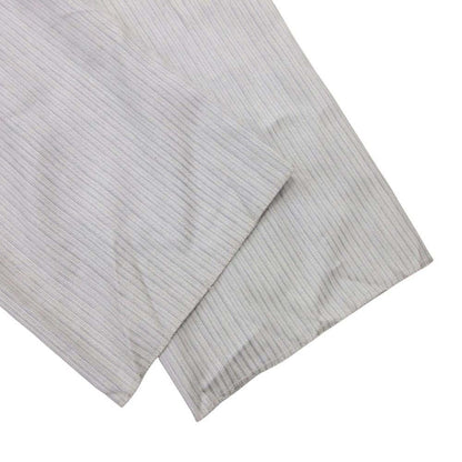 Dior Homme Wool Striped Trousers Pants Pleated 46 Light Gray