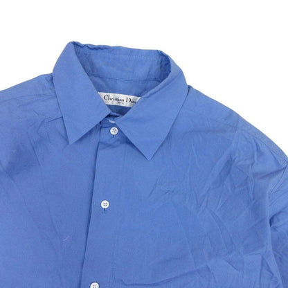 Dior Dress Shirt Cdlogo Bee Embroidery Blouse Top Long Sleeve 36 Blue
